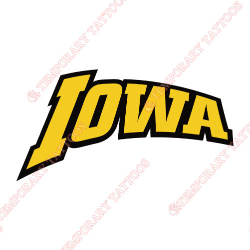Iowa Hawkeyes Customize Temporary Tattoos Stickers NO.4648